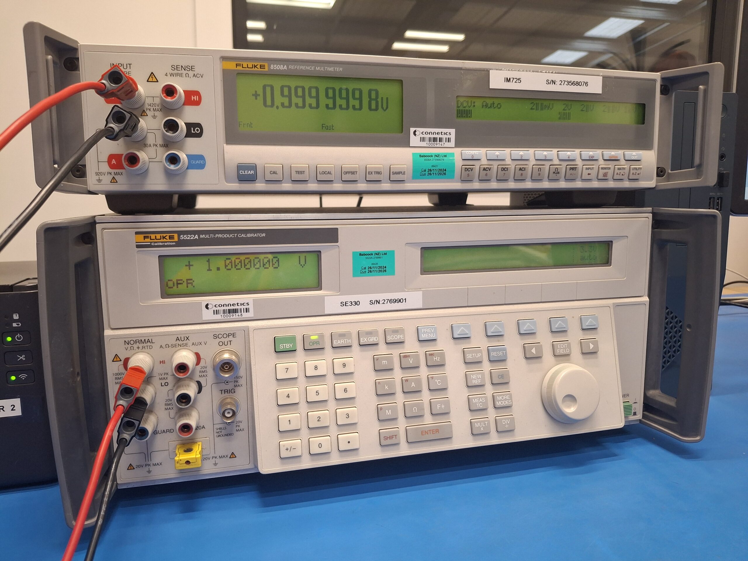 Omicron Testers used in the Connetics testing lab