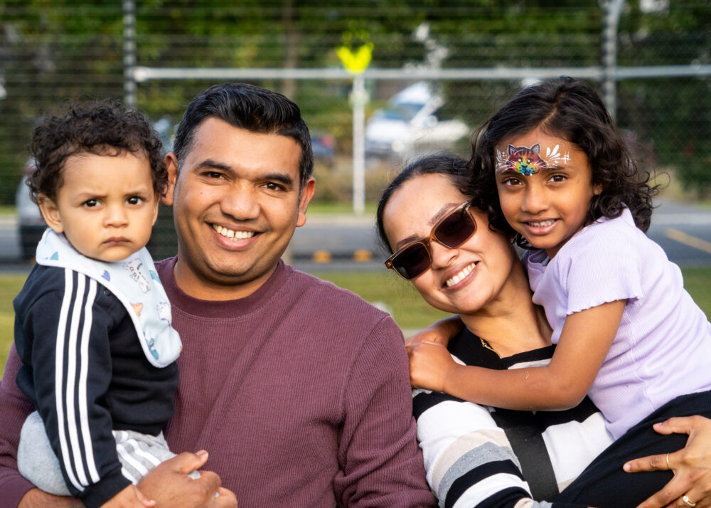 connetics staff member an his family