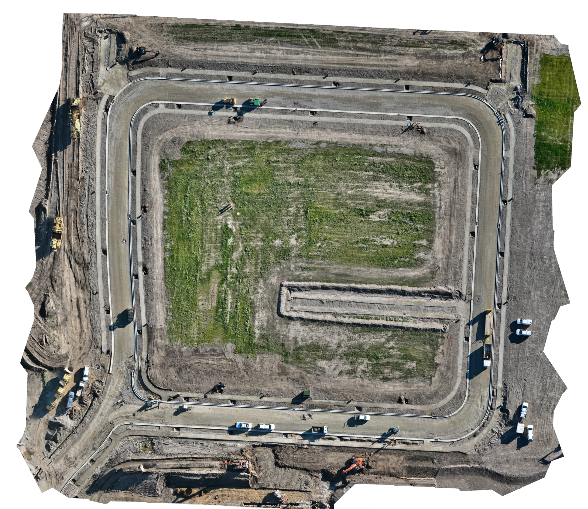 a drone shot of the subdivision at 147 prestons road